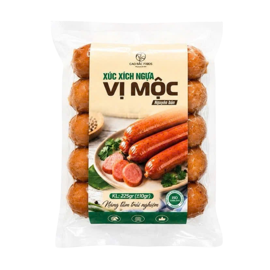 Xúc Xích Ngựa Cao Bắc Vị Mộc Nguyên Bản SIZE 225G