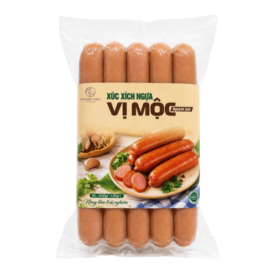 Xúc Xích Ngựa Vị Mộc Nguyên Bản SIZE 450G